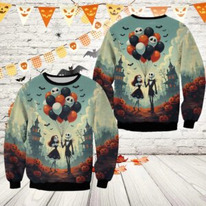 "Date Night" Jack Skellington and Sally , Nightmare Before Christmas Unisex Sweatshirt