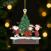 Snoopy Naughty Golfers Merry Chaosmas Christmas Ornament