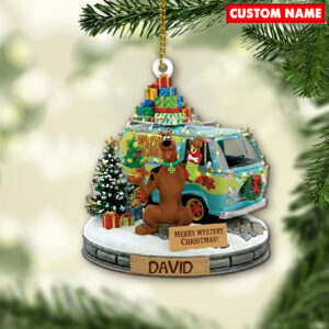Personalized Merry Mystery Christmas Scooby-Doo Christmas Ornament