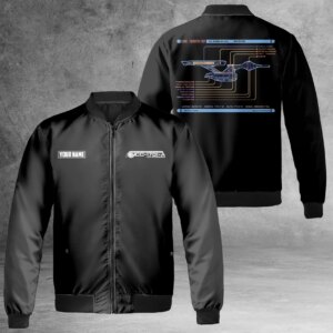 Personalized Star Trek Constitution Class U.S.S. Enterprise NCC-1701-A Bomber Jacket