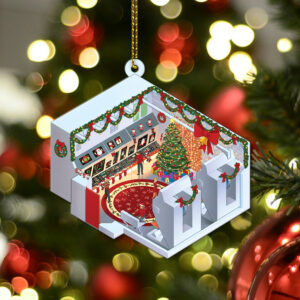 Alternative view of Star Trek Enterprise NCC-1701, 2265 Engineering, season 1 (Star Trek Fact Files) Bridge Enterprise Christmas Ornament