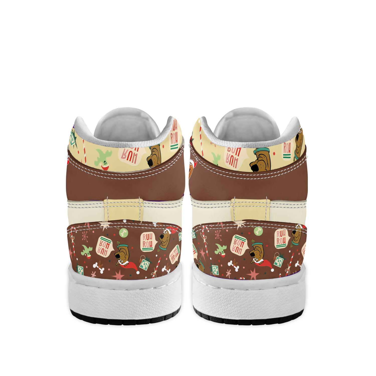 Scooby-Doo Christmas AJ1 High Sneakers Shoes - Image 3