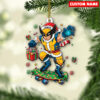 Personalized Wolverine Christmas Ornament