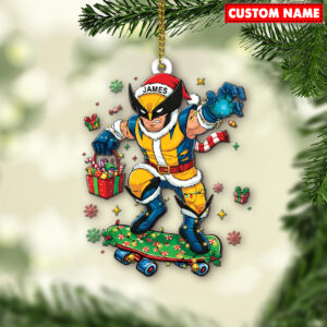 Personalized Wolverine Christmas Ornament