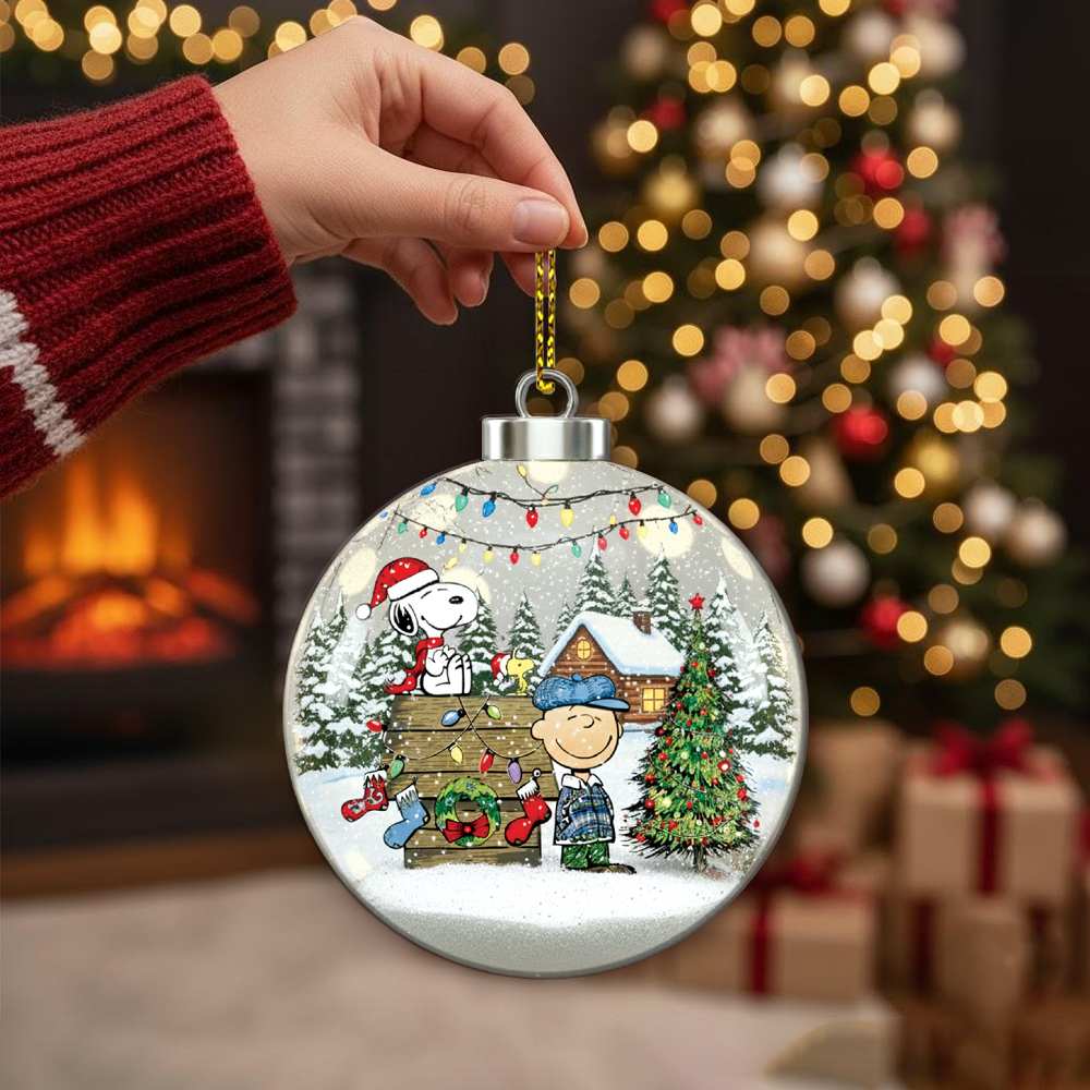 Snoopy And Charlie Brown Christmas Ornament - Image 3