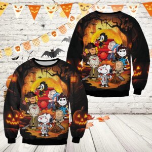Snoopy Peanuts Horror Movies Halloween Unisex Sweatshirt