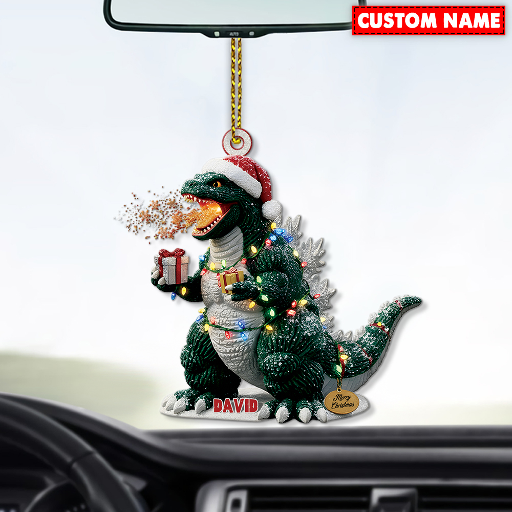 Godzilla Christmas Ornament - Image 3