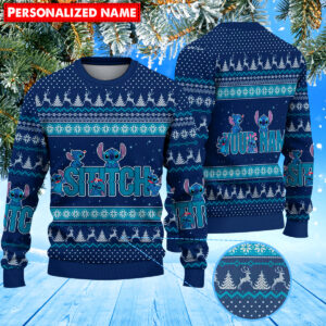 Personalized Stitch Christmas Knitted Sweater 116226