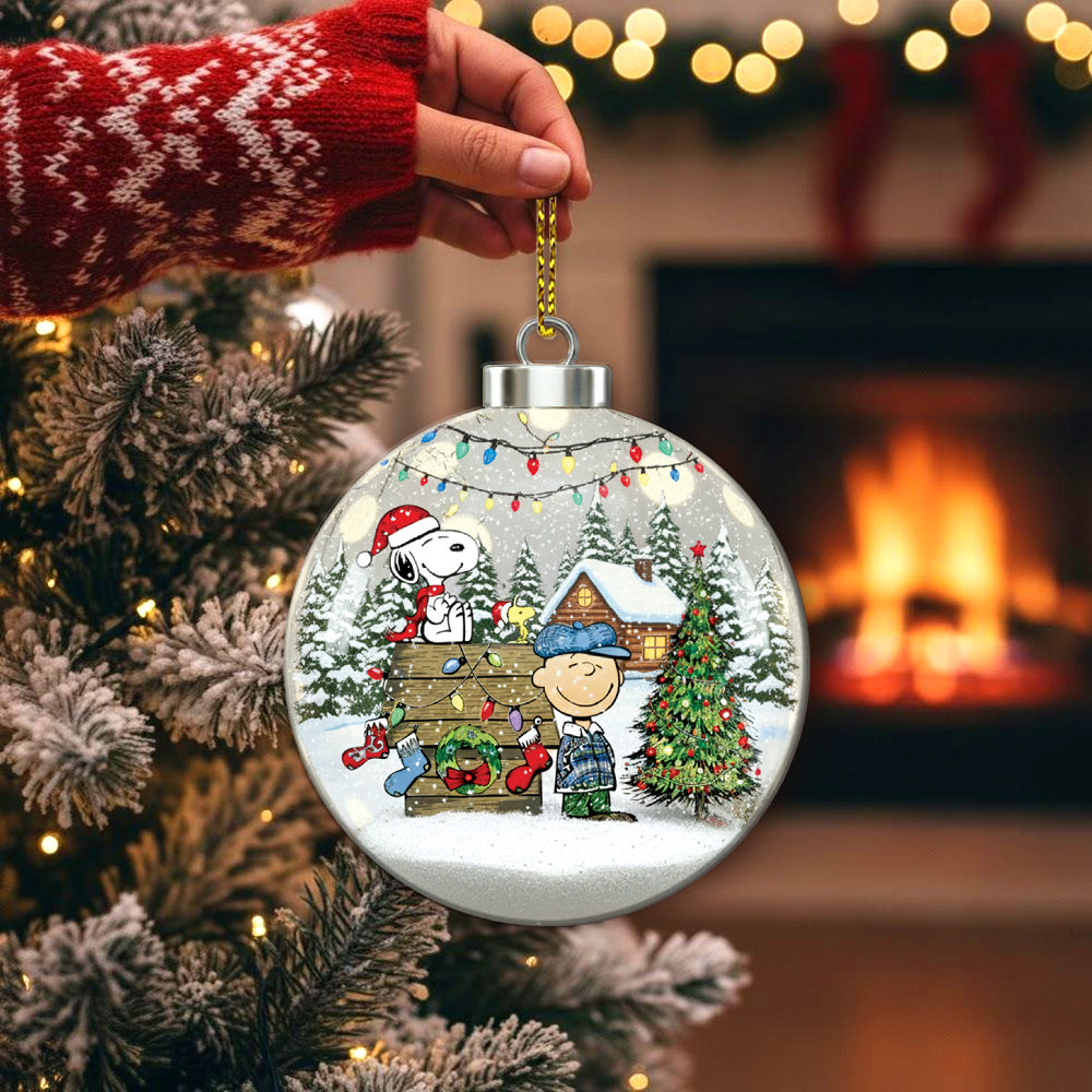 Snoopy And Charlie Brown Christmas Ornament - Image 2
