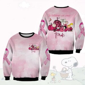 In October We Wear Pink Snoopy And Friends Unisex Sweatshirt