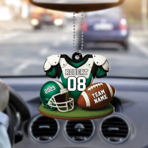 Alternative view of American Football Christmas Ornament Gift For Fans