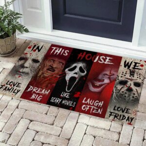 Alternative view of In This House We Horror Movies Door Mat