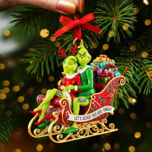 Personalized Gifts For Couple Let's Sleigh This Ride Tonight Christmas Ornament