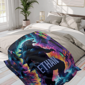 Personalized Electric Godzilla Blanket
