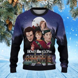 Alternative view of Home Alone Christmas Knitted Sweater