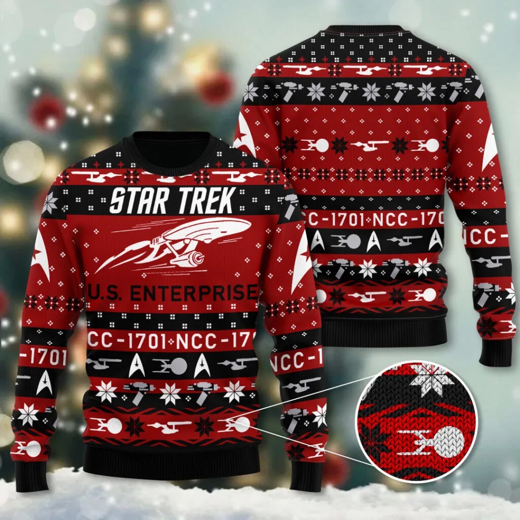 Star Trek Christmas Knitted Sweater - THK116658