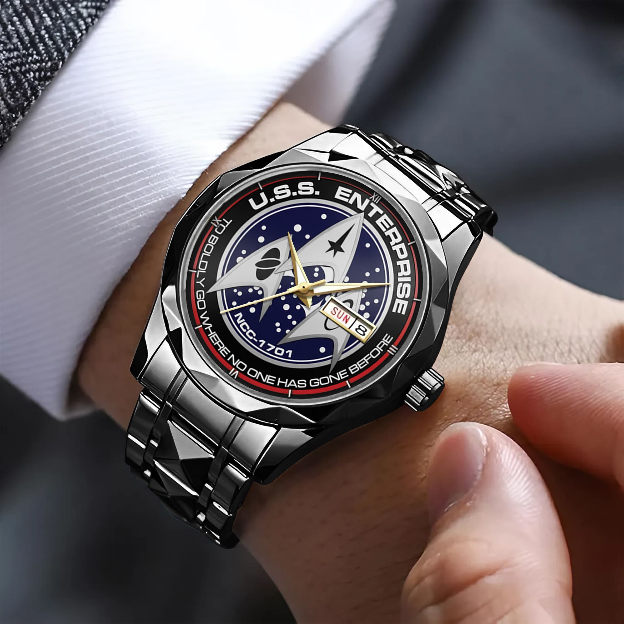 Star Trek U.S.S. Enterprise NCC-1701 Alloy Luxury Quartz Watch - Image 6