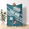 Personalized Philadelphia Football Blanket