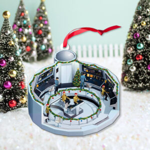 Alternative view of Star Trek NCC-1701 2254 Bridge Enterprise Christmas Ornament