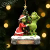 Personalized Naughty Grinchmas Couple Christmas Ornament