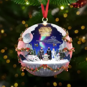 Personalized Star War Galaxy Christmas Ornament