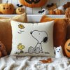 Snoopy & Woodstock Autumn Pillow