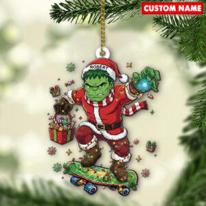 Personalized Hulk Christmas Ornament