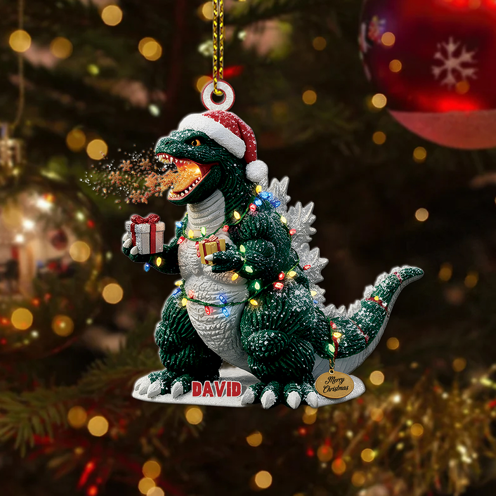 Godzilla Christmas Ornament - Image 4