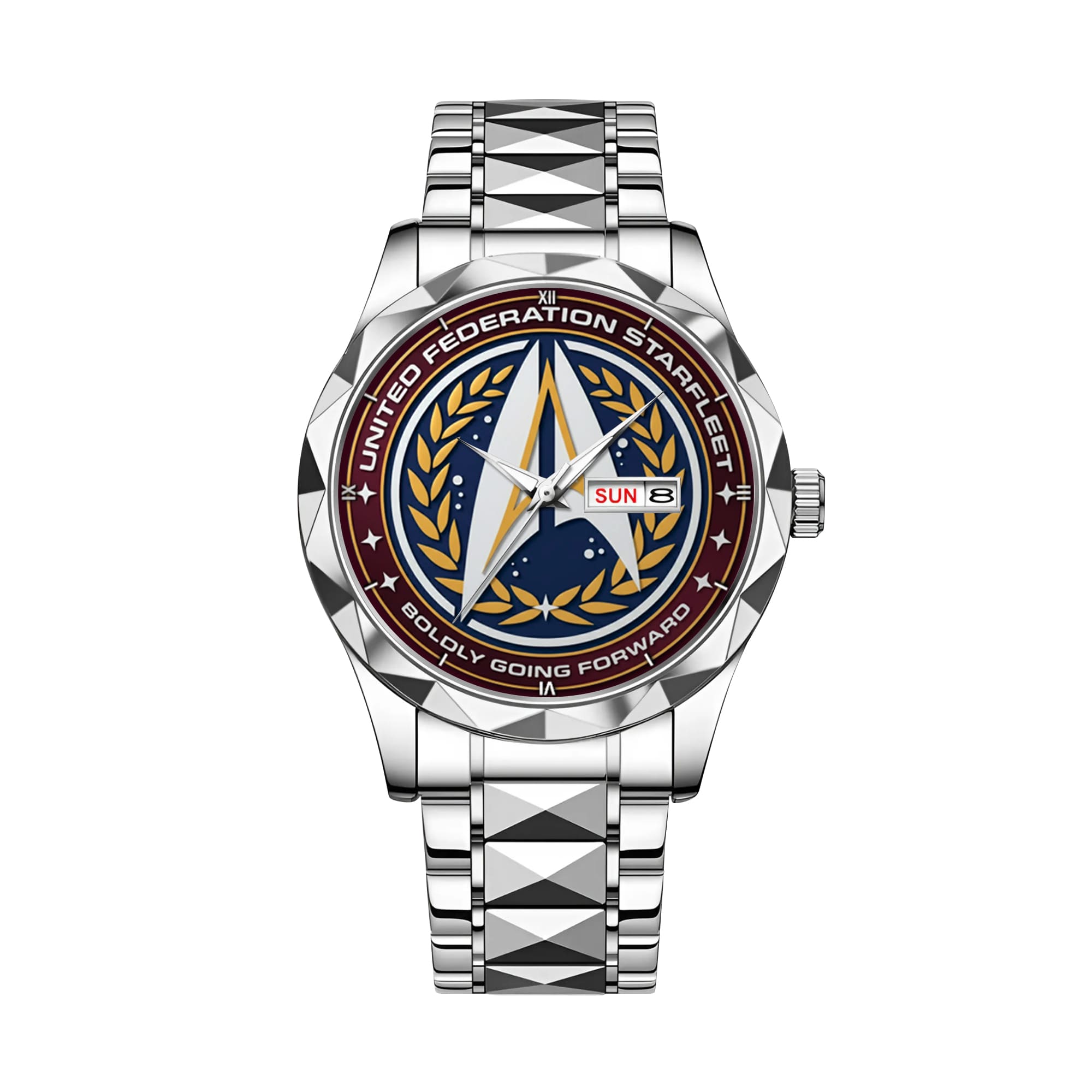 United Federation Starfleet Boldly Going Forward Alloy Luxury Quartz Watch - Image 6