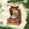 Snoopy Merry Peanuts Christmas Record Player Christmas Ornament