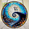 Nightmare Before Christmas Jack And Sally Stained Glass Suncatcher