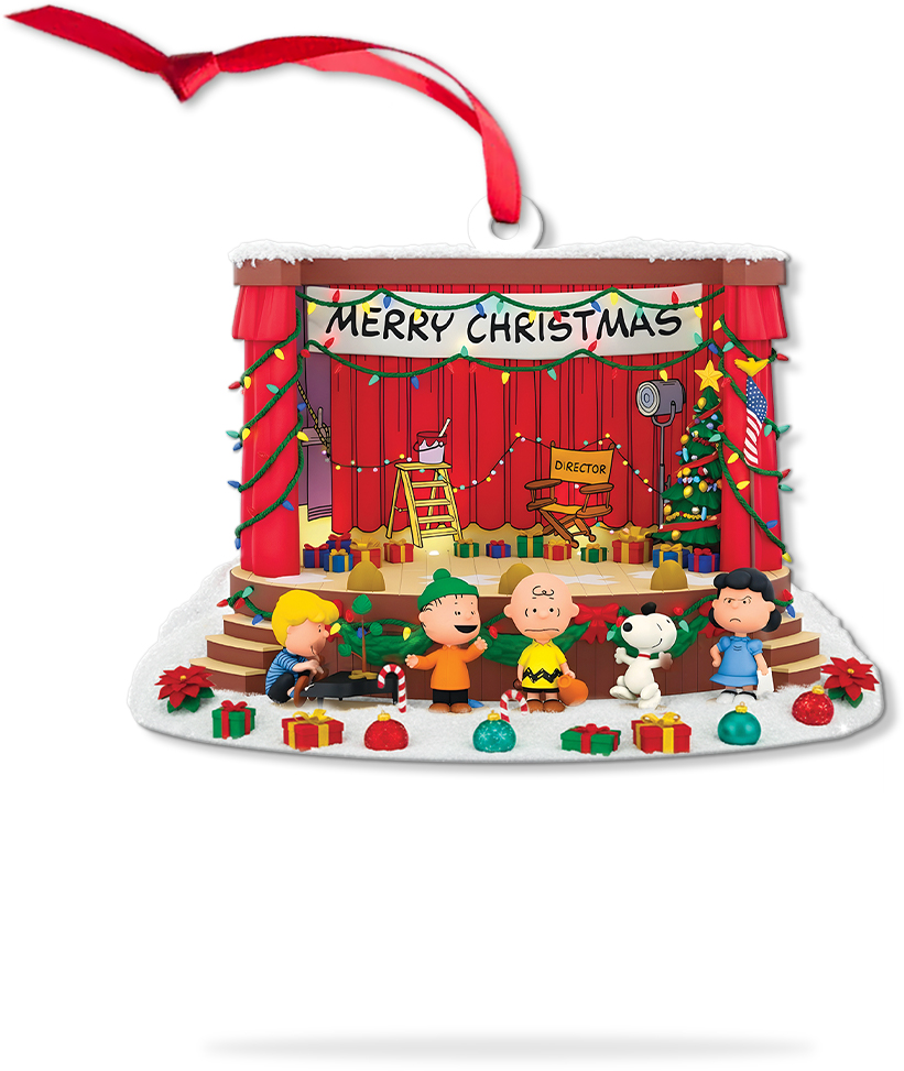 Merry Christmas, Charlie Brown! with Light and Sound Christmas Ornament - Image 5