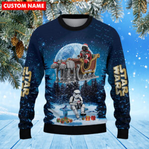 Alternative view of Personalized Darth Vader Christmas Knitted Sweater