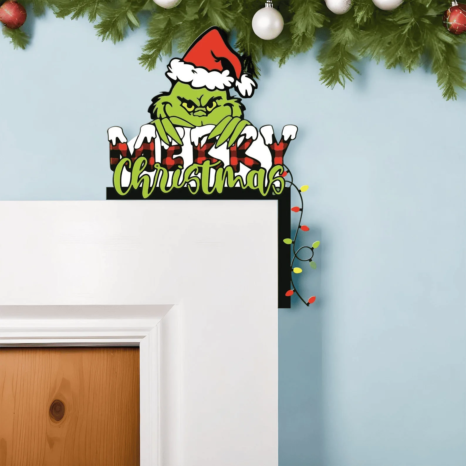 Grinch Christmas Door Corner - Image 3