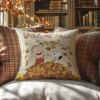 Welcome Fall Peanuts Faux Suede Pillow
