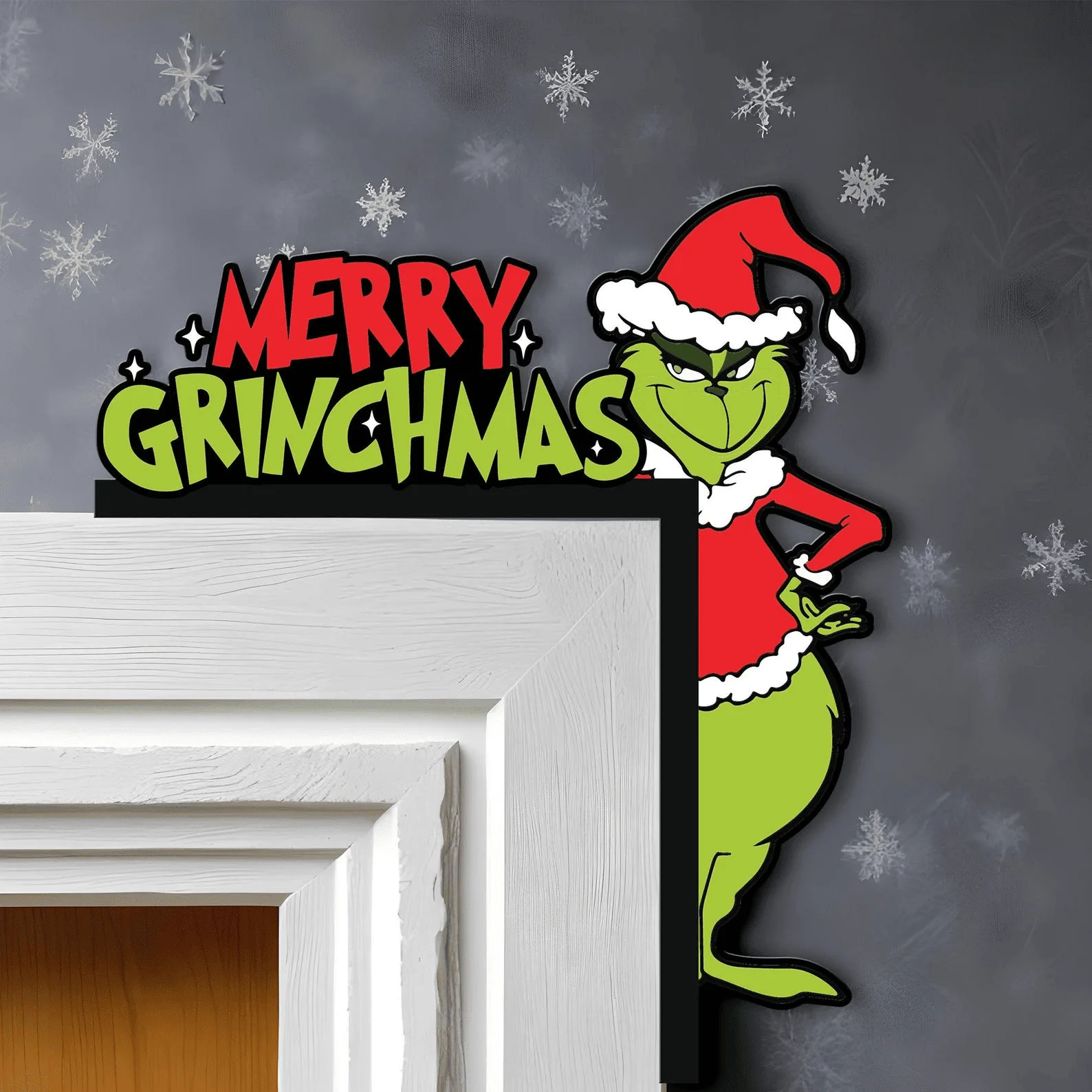 Grinch Christmas Door Corner - Image 7