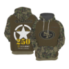 49ers US Army 250th Birthday Celebration 3D Apparel