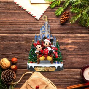 Alternative view of Personalized Mouse Christmas Ornament
