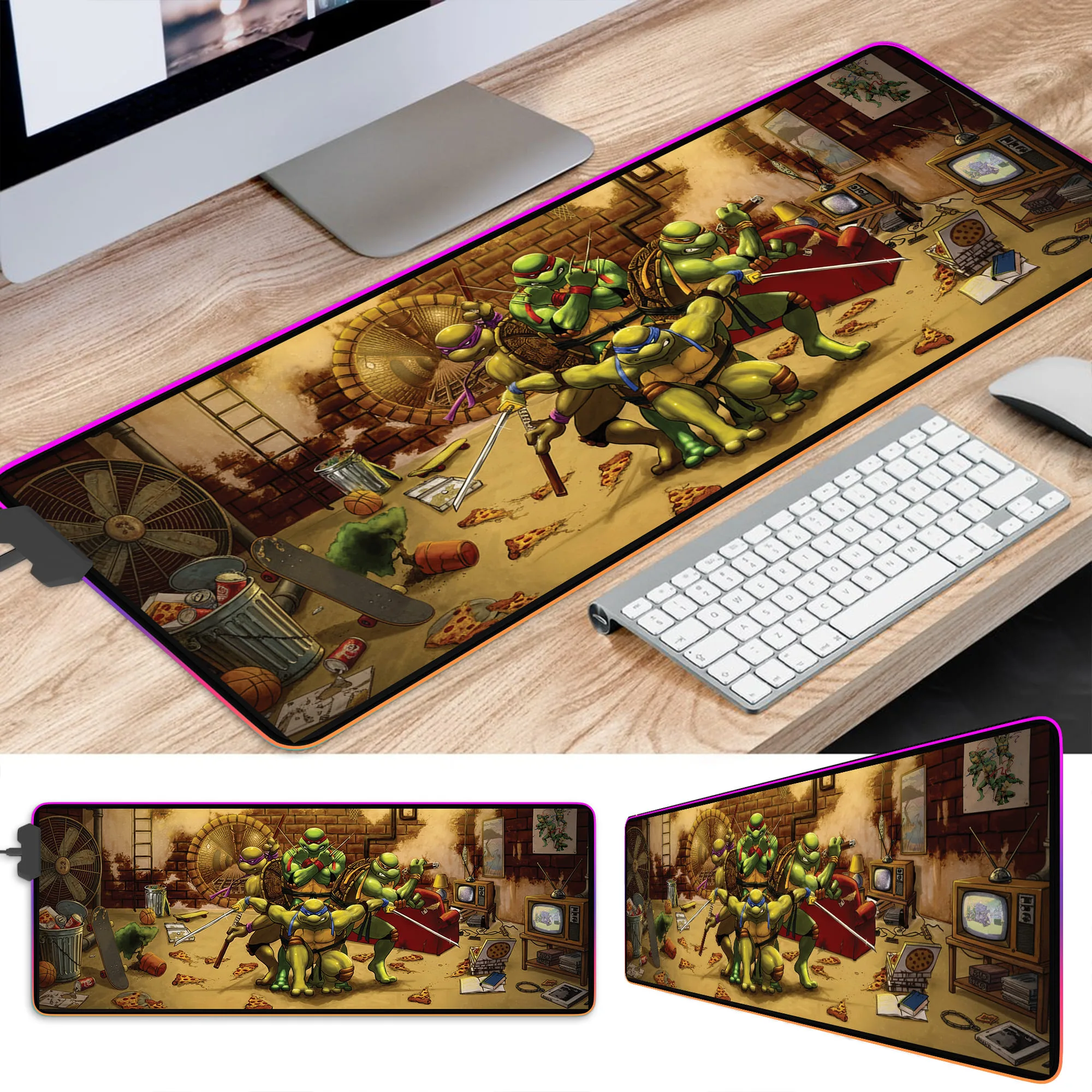 Ninja Turtles LED Desk Mat - Image 3