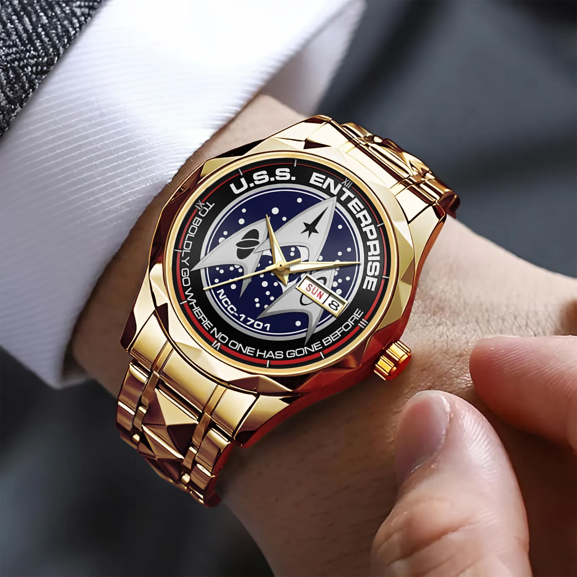 Star Trek U.S.S. Enterprise NCC-1701 Alloy Luxury Quartz Watch - Image 5