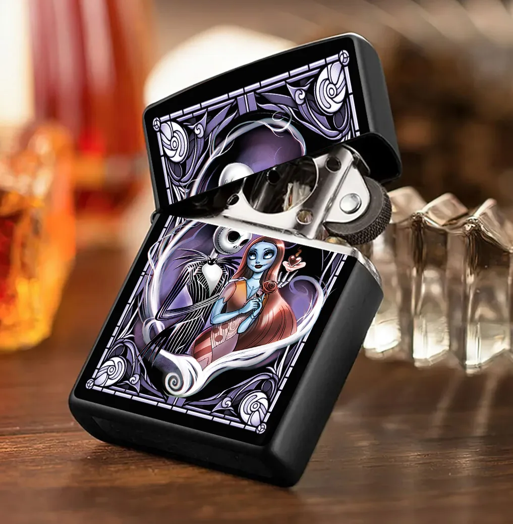 Romantic Jack Skellington and Sally Zippo Lighters - Image 3