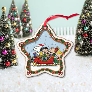 Alternative view of Snoopy And Friends Snow Christmas Ornament