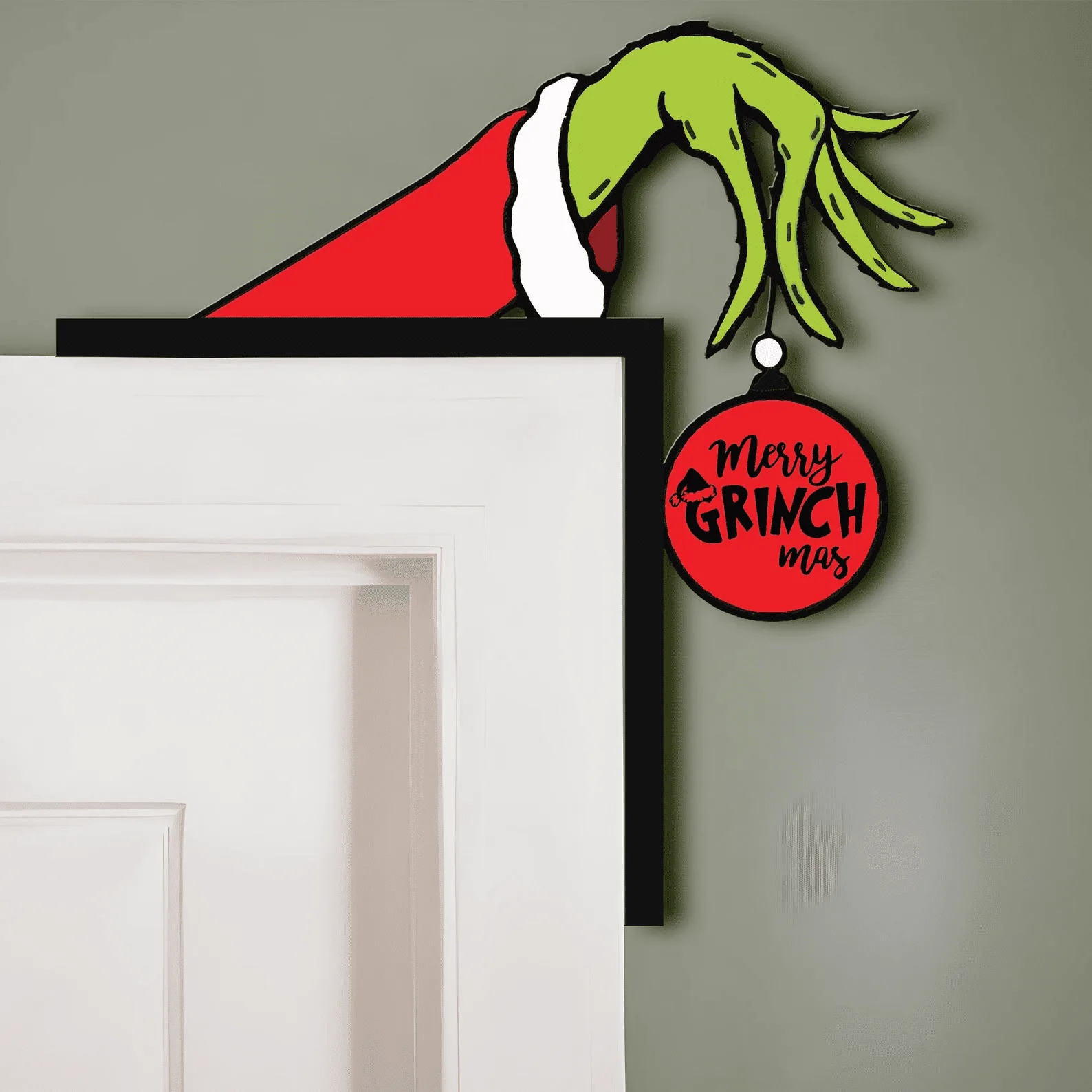 Grinch Christmas Door Corner - Image 8