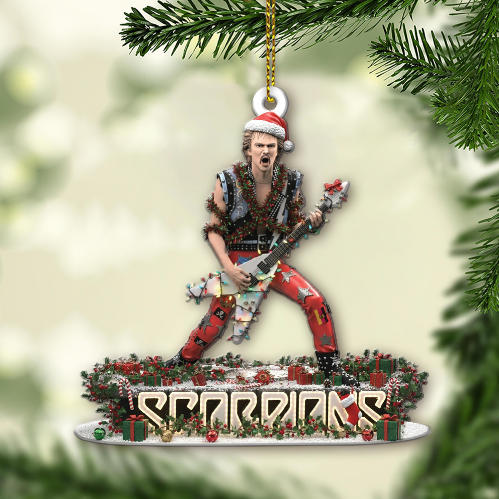 Scorpions Band Rudolf Schenker Christmas Ornament - Image 2
