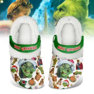Alternative view of The Grinch x Christmas Fleece Crocs Crocband Clogs Shoes