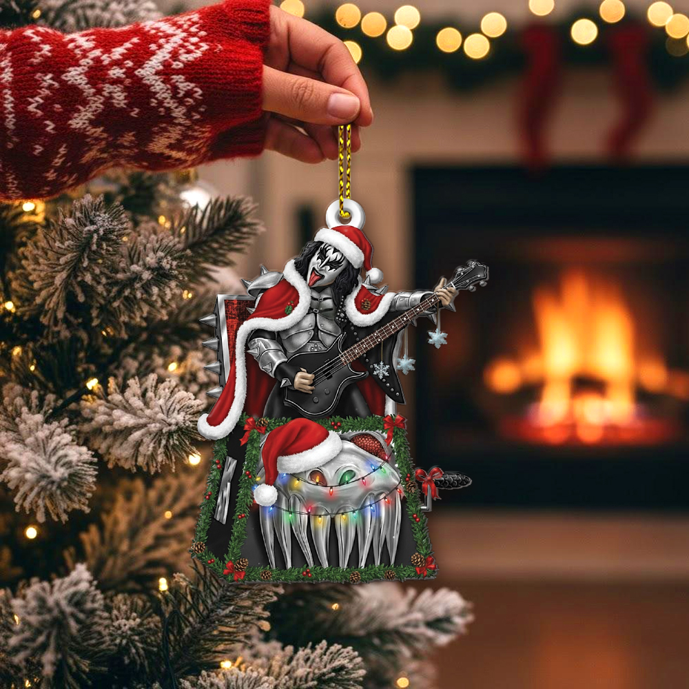 KISS "The Demon" Jack-In-The-Box Christmas Ornament - Image 2