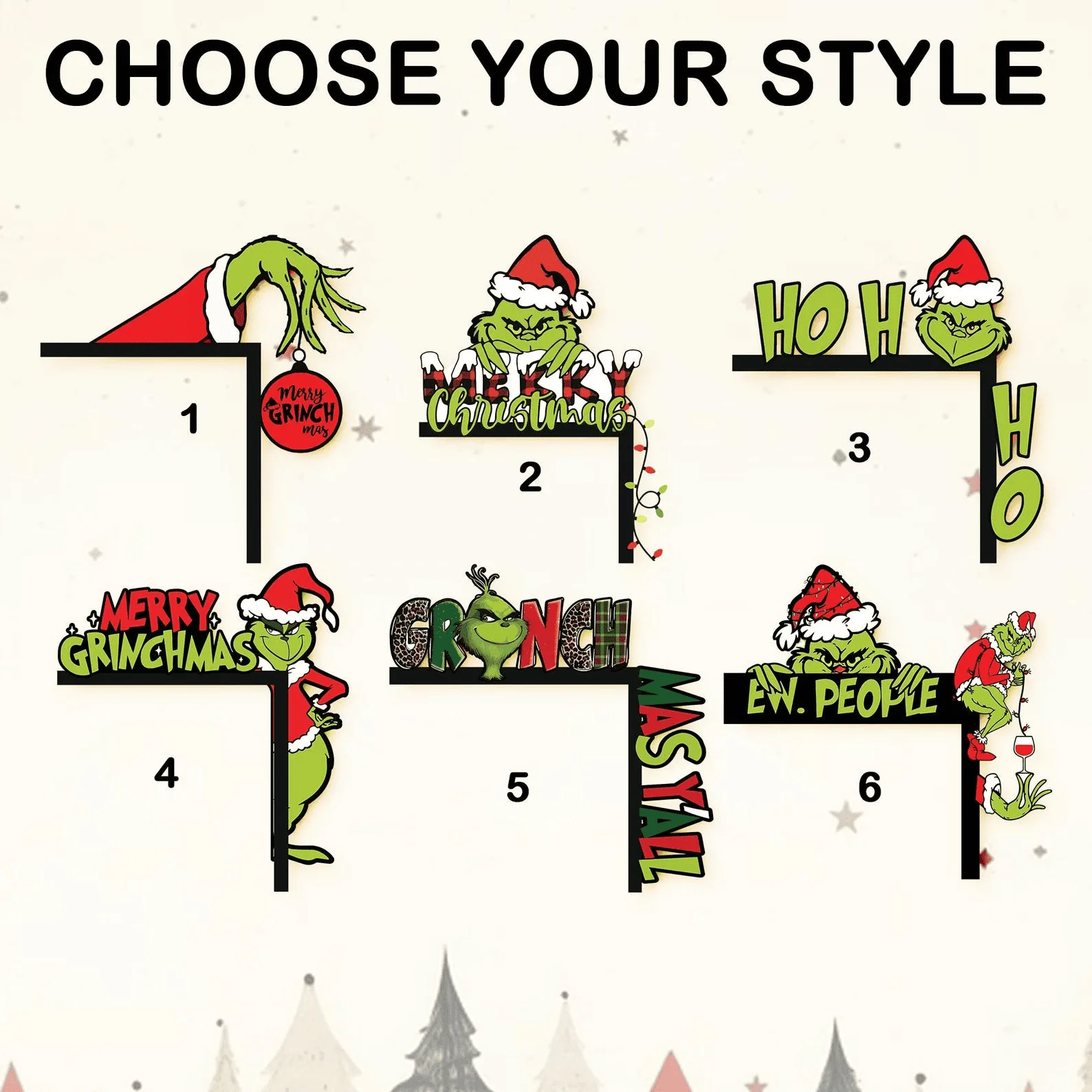 Grinch Christmas Door Corner - Image 4