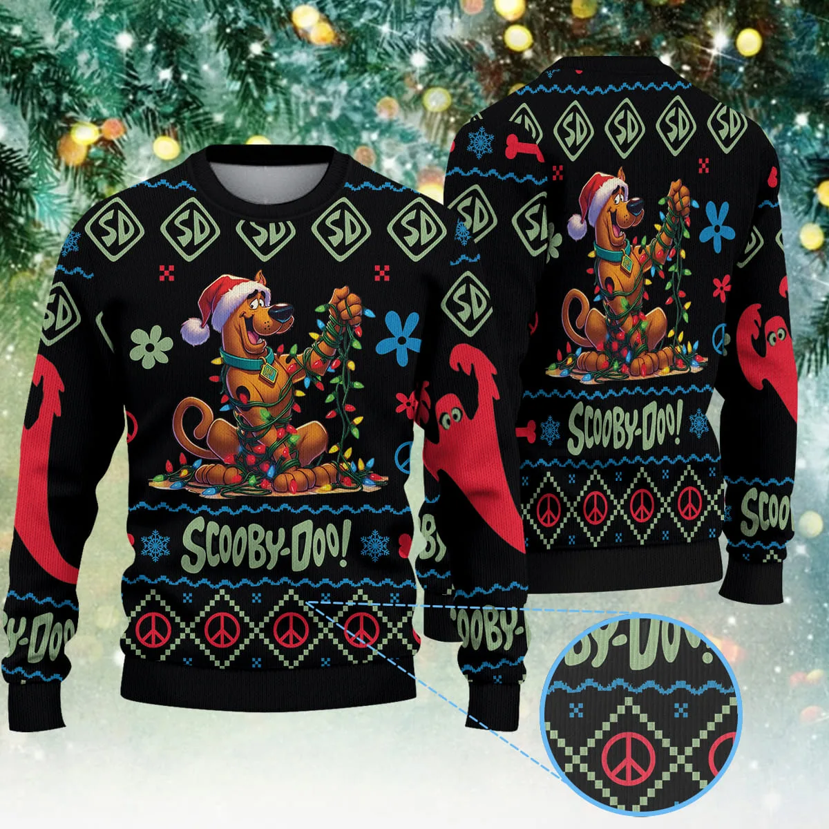 Scooby Doo Christmas Knitted Sweater