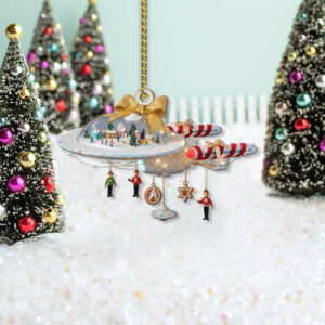 Alternative view of Star Trek U.S.S. Enterprise NCC-1701-C Christmas Ornament
