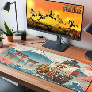 Alternative view of One Piece LED Desk Mat
